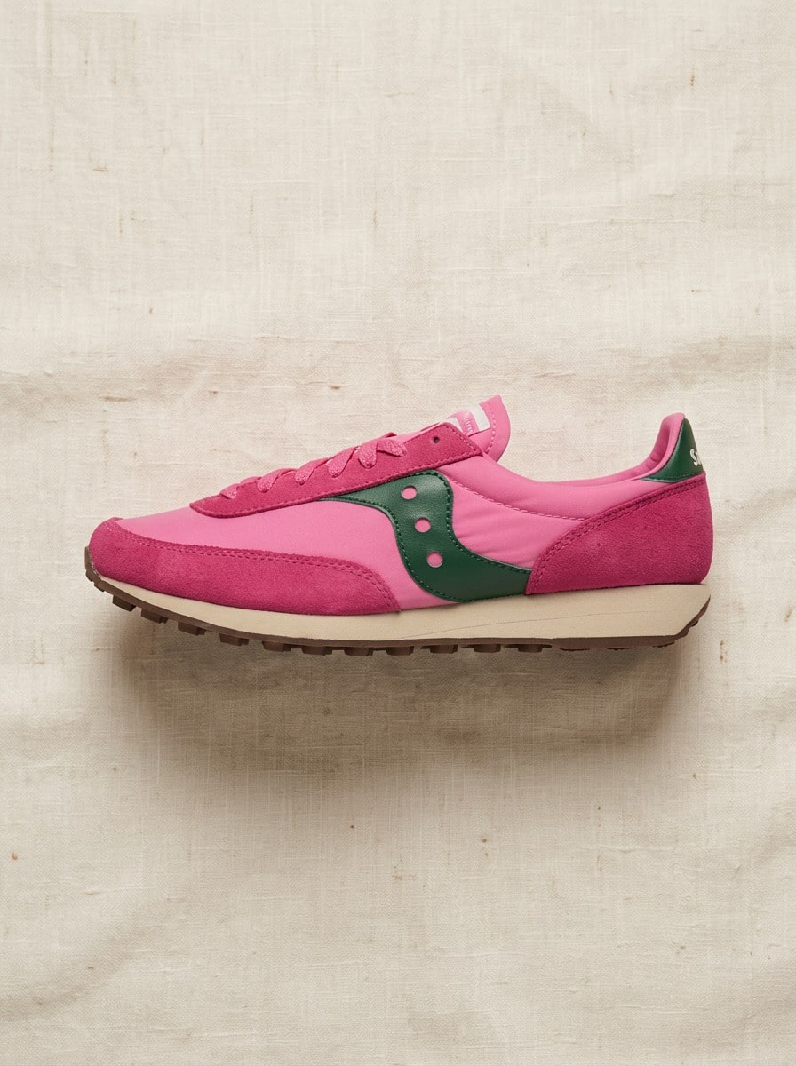 Saucony 女款運動鞋 網布輕量透氣 緩震健身跑步鞋 粉色 S70884-6 - 粉紅色 - 查看 1