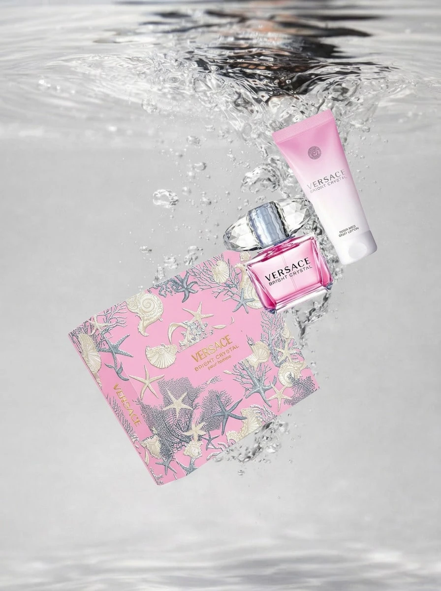 Versace Bright Crystal Gift Set – Perfume Gift Set, Long-Lasting Fragrance, For Women, Floral, Pink, Suitable For Daily Wear - Multicolor - View 1