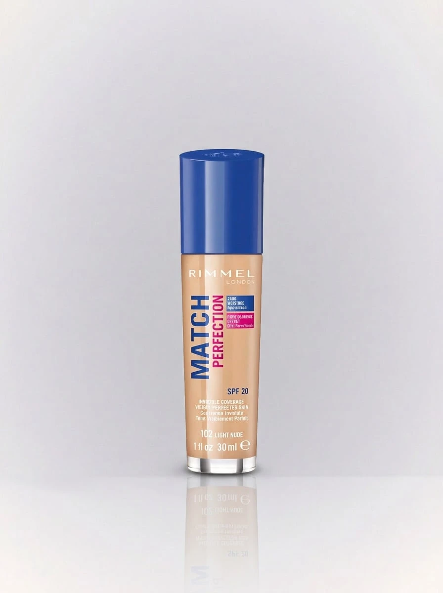 Rimmel Match Perfection Foundation Light Nude 102 Warm 30 Ml - 102 Light Nude - View 1