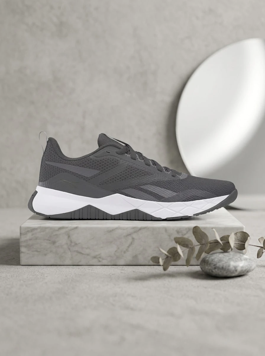 Reebok 锐步 NFX TRAINER 男式运动鞋运动跑步轻便透气防滑弹力好多功能健身学校 CBLACK/CDGRY7/CBLACK 100033328 - 黑色 - 查看 1