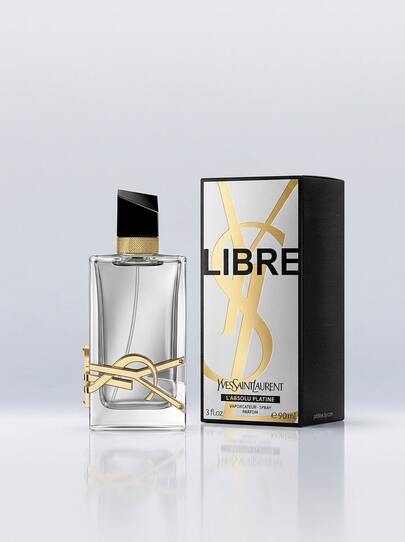 Yves Saint Laurent Libre L'Absolu Platine Eau De Parfum 90 Ml – Perfume, Long-Lasting, For Women, White Lavender, Silver, Lavender Heart, Suitable For Evening Parties