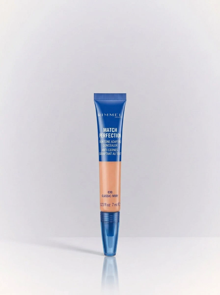 Rimmel Match Perfection Liquid Concealer 030 Classic Ivory 7 Ml – Liquid Concealer, Illuminating, For Women, Classic Ivory, Suitable For Daily Makeup Routine - 030 Classic Ivory - 查看 1