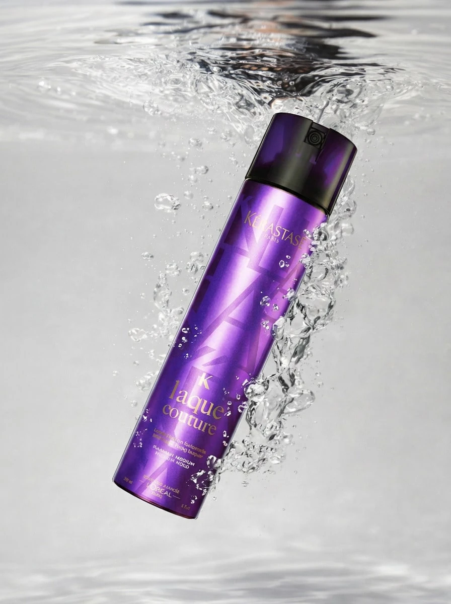 Kérastase Laque Noire Hair Spray 300 Ml – Extra Strong Hold And Frizz Control, Anti-Humidity Formula, Professional Salon Finishing Mist For High Shine, Micro-Fine Diffusion For All Hair Types, Long-Lasting Style Support, Daily Use - White - View 1