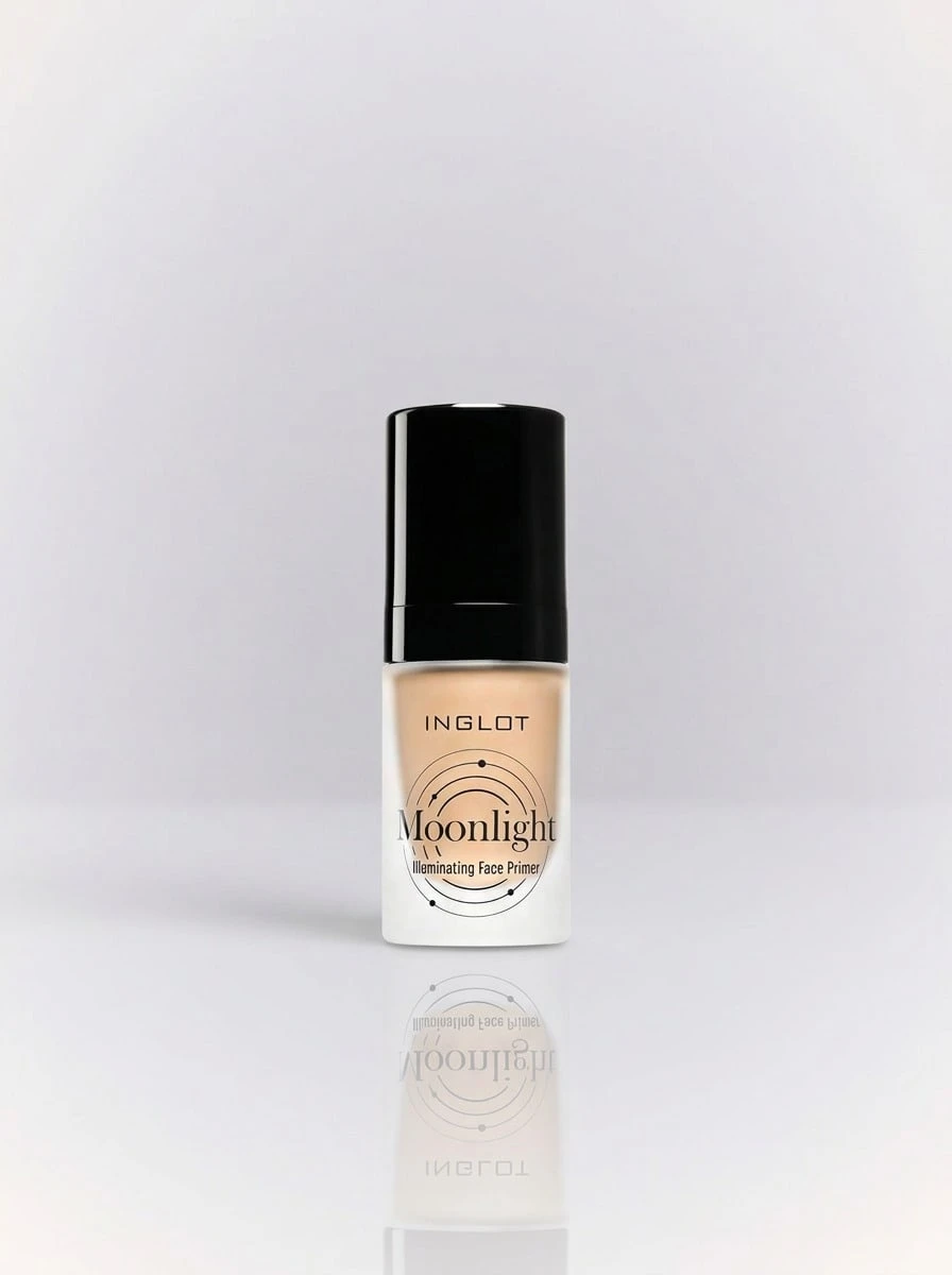 Inglot Moonlight Illuminating Face Primer Full Moon 21 25 Ml – Face Primer, Glow-Enhancing, For Dull Skin, Full Moon 21, HD Pigments, Suitable For Daily Makeup Routine - Light Beige - View 1