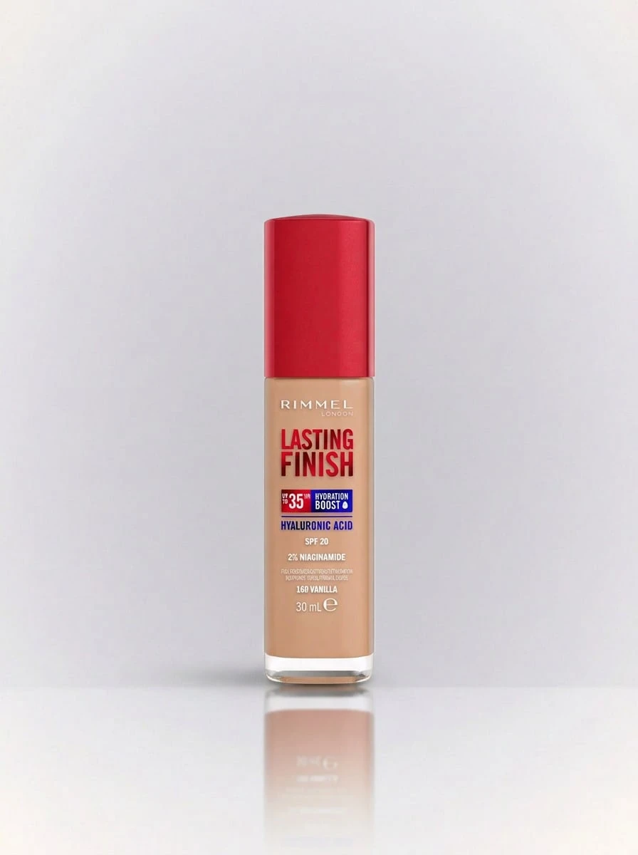 Rimmel Lasting Finish 35 Hour Foundation 160 Vanilla 30 Ml – Foundation, Full Coverage, For Dry Skin, Vanilla, Hyaluronic Acid, Suitable For Daily Routine - 160 Vanilla - View 1