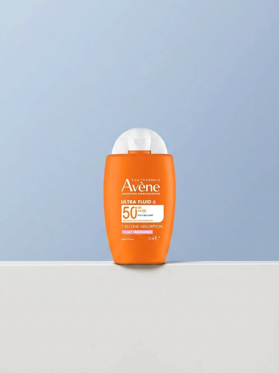 Avene Ultra Fluid Radiance Sunscreen SPF50+ 50 Ml – Lightweight Radiant Finish, 1-Second Fast Absorption, Broad Spectrum UVA/UVB Protection, Suitable For Sensitive Skin, Ideal For Face And Neck Under Makeup, Daily Sun Defense - Multicolor - View 1