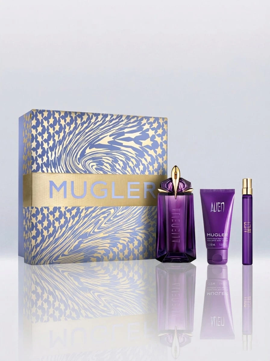 Mugler Alien Eau De Parfum 90 Ml Gift Set – Perfume Gift Set, Long-Lasting, For Women, Jasmine, Purple, Suitable For Daily Wear - Fresh - View 1