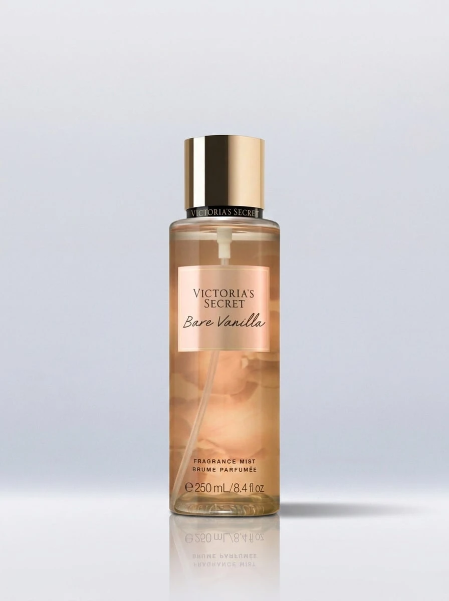 Victoria's Secret Bare Vanilla Body Mist 250 ml – Fragrance Mist, Long-Lasting, For Women, Whipped Vanilla, Amber, Aloe Vera, Suitable For Daily Wear - Bare Vanilla - Ver 1