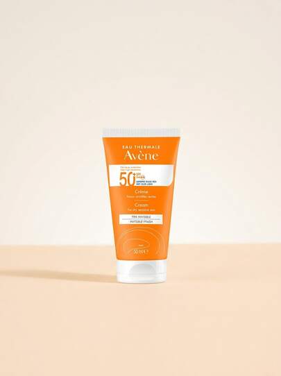 Avene Sunscreen Cream SPF50+ 50 Ml – Broad Spectrum UVA/UVB Protection, Invisible Finish, Hydrating Formula For Facial Care, Ideal For Dry Sensitive Skin, Daily Use, Lightweight Texture For Travel And Outdoor Activities