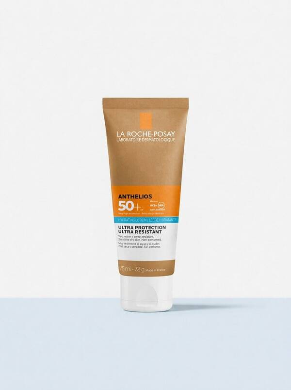 La Roche-Posay ANTHELIOS 50+ Lait Hydratant Tube Responsable 75ml – Sunscreen, SPF 50+, For Sensitive Skin, Fragrance-Free, Suitable For Outdoor Sports