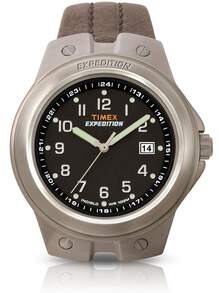 Timex Expedition Field Metal Tech 黑色手表 - Brown/Silver/Black - 查看 2