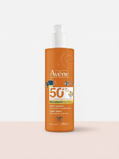 Avene Sun Resistant Family Spray SPF50+ 400 Ml – Sunscreen Spray, Water Resistant, For Kids, Thermal Spring Water, Suitable For Beach