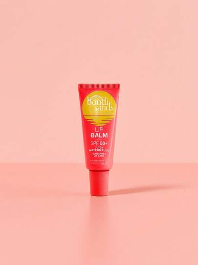 Bondi Sands Lip Balm Juicy Watermelon SPF 50+ 10 G – Fruity Scent, High Sun Protection For Dry Lips, Hydrating Lip Care For Beach And Summer, Professional Grade UV Shield, Daily Moisturizing For Outdoor Enthusiasts, Smooth Finish