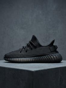 Adidas Yeezy 女款運動鞋 網布舒適百搭 日常休閒 黑色 HQ4540 - 瑪瑙 - 查看 1