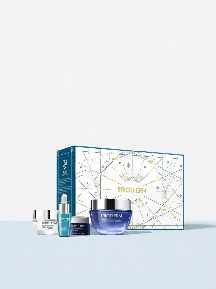 Biotherm طقم هدية روتين كريم البروتينول الأزرق - أبيض - مشاهدة 1