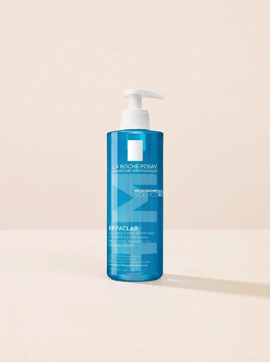 La Roche-Posay Effaclar Purifying Cleansing Gel 400 Ml – Face Wash, Oil Control, For Oily Skin, Zinc PCA, Suitable For Daily Face Cleaning - Blue - View 1