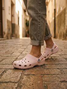 Crocs CLASSIC CLOG Women's Clogs Durable Breathable Easy To Clean Garden Summer Shopping Pink 10001-6PI - Nude Pink - View 4
