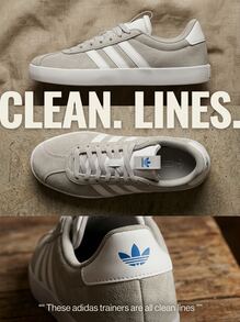 Adidas VL 法院 3.0 - 灰二/雲白/銀金屬色 - 查看 5