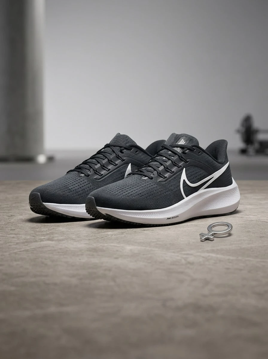 Nike Air Zoom Pegasus 39 黑/灰 - 黑與白 - 查看 1
