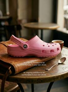 Crocs CLASSIC CLOG Women's Clogs Breathable Durable Ergonomic Shopping Daily Weekend Pink 10001-6I2 - Pink Tweed - View 6