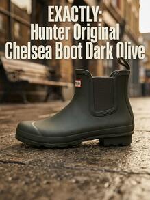 Hunter Men's Arch Support Rubber Outsole High-Top Commuting Office Walking Olive MFS9116RMA-DOV - Olive - View 2