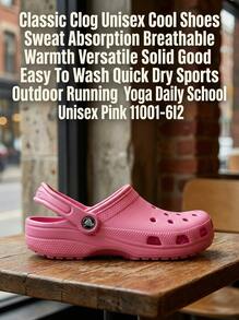 Crocs CLASSIC CLOG Women's Clogs Breathable Durable Ergonomic Shopping Daily Weekend Pink 10001-6I2 - Pink Tweed - View 2