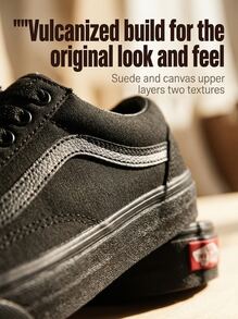 Vans 老派黑色/黑色 - 黑色 - 查看 7