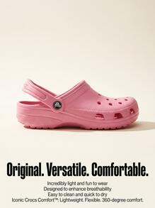 Crocs CLASSIC CLOG Women's Clogs Breathable Durable Ergonomic Shopping Daily Weekend Pink 10001-6I2 - Pink Tweed - View 3