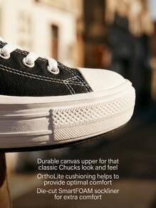 Converse Chuck Taylor All Star Lift Hi Women's Casual Athletic Shoes Rubber Outsole Lightweight Snug Fit Street Style Running School Black 568497C - Black/Natural Ivory/White - View 7