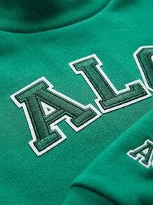 Alo Yoga Hoodie RENOWN CRPD PREPPY Warmth Soft Versatile Easy To Wash Outdoor Daily Women Light Brown W3653RG - GREEN EMERALD/BLACK - 淺棕色 - 查看 5