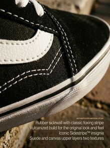 Vans UA Old Skool 黑/白_3,5 - 黑色/純白色 - 查看 7