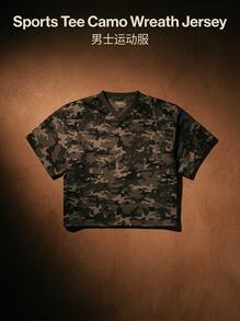 Denim Tears Sports Tee Camo Wreath Jersey Sweat Absorption Breathable Lightweight Soft Versatile Easy To Wash School Men Grey Black Camo SS25TKJ12312163 - 灰黑色 - 查看 1
