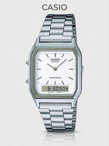 Casio 卡西欧 - 男士手表 - AQ230A7D，银色，核心 - 銀色 - 查看 1