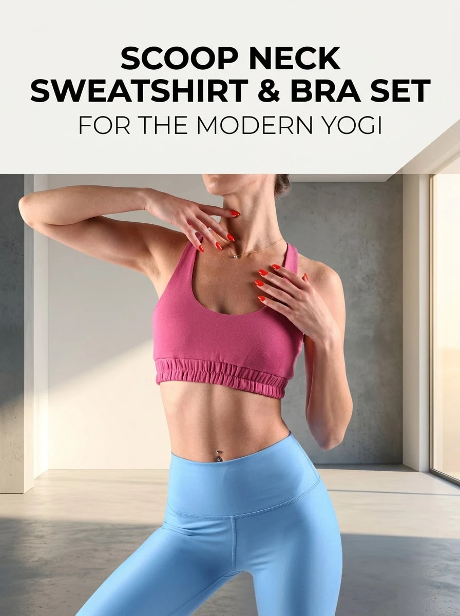 Alo Yoga Bra SCOOP NECK SWEATSHIRT Sweat Absorption Breathable Lightweight Soft Stretch Easy To Wash Gym Sports Women Pink W9473R - RASPBERRY SORBET S - 粉色 - 查看 1