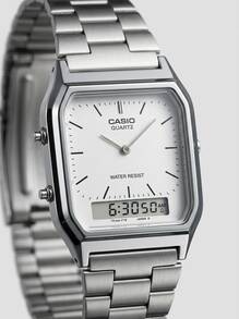 Casio 卡西欧 - 男士手表 - AQ230A7D，银色，核心 - 銀色 - 查看 3