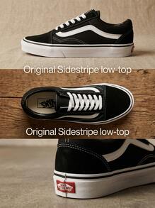 Vans UA Old Skool 黑/白_3,5 - 黑色/純白色 - 查看 5