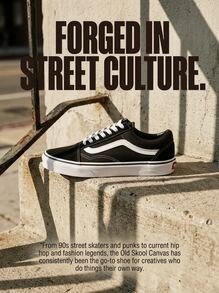 Vans UA Old Skool 黑/白_3,5 - 黑色/純白色 - 查看 6