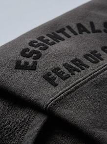 Sports Essentials Crewneck T-Shirt Classic Collection Solid Durable Easy Wash Casual Men Charcoal 125SP242000F - Dark Grey - View 5