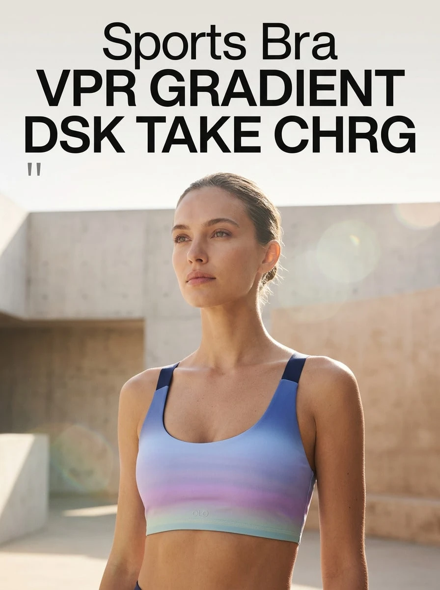 Alo Yoga 女款運動內衣 W94949R - SUNSIRE SKY 紫色,輕量透氣多功能跑步運動內衣 - 紫色/多色 - 查看 1