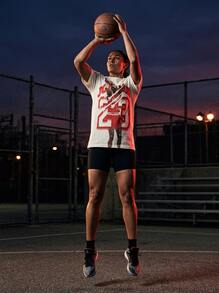 Nike Jordan Women Tee Comfortable Lightweight Versatile School Daily Black HJ0139-133 - View 6