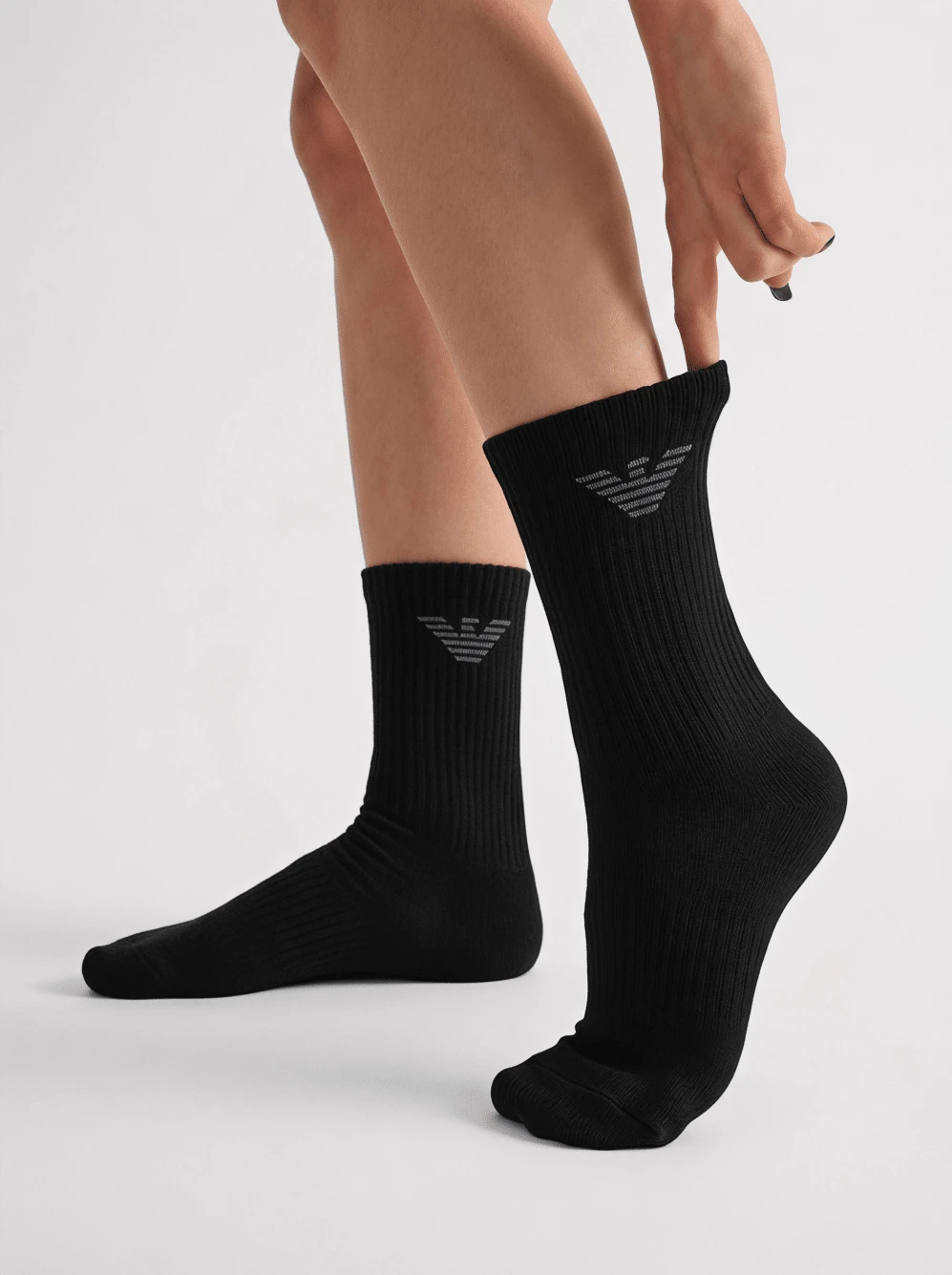 Emporio Armani STRUMPOCKOR 3-PACK - Svart - Visa 1
