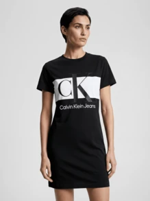 Calvin Klein Women's Short Dresses Black - 黑色 - 查看 1