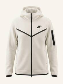 Nike Sports Jackets Warm Adjustable Comfortable Daily Training Travel HV6747-133 - Sail/Black - View 3