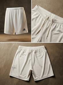 Adidas Sports Shorts Moisture-Wicking Durable Lightweight Sports Weekend Summer White HI0001 - White - View 5