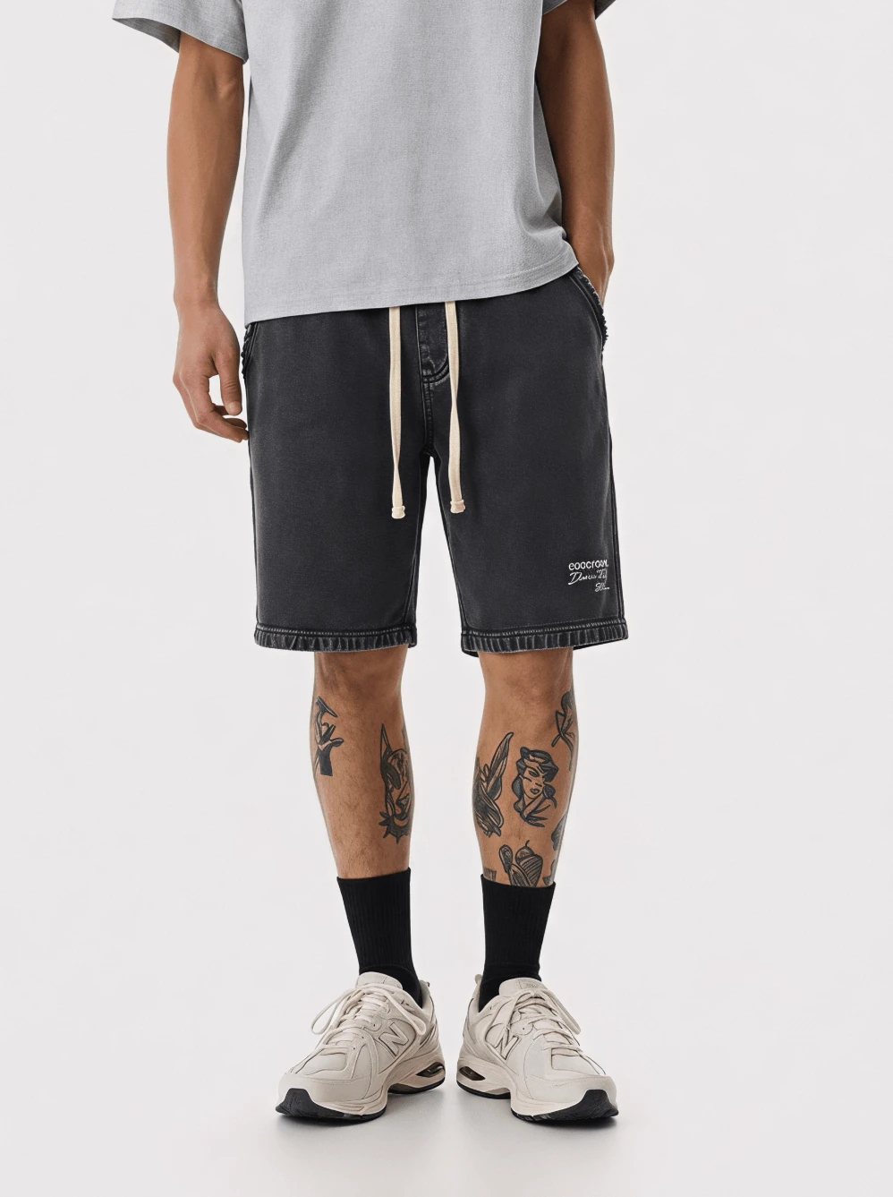 Good for Nothing Men's Soft Quick-Dry Moisture-Wicking Casual Running Beach Black MSRT-149GFN1ESSB - Vintage Black - View 1