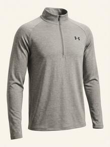 Under Armour TECH Men's Sports & Outdoor Hoodies Easy To Match Classic Fit Soft Daily Outdoor School Red 1382797-709 - Clay Green / Black - 查看 3