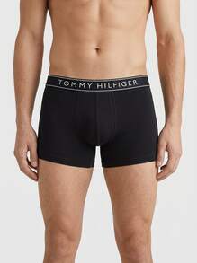 TOMMY HILFIGER UNDERWEAR Men's Stretchy Quick-Dry Breathable Casual Gym Travel UM0UM03520-0WE - BLACK/BLACK/BLACK - View 1