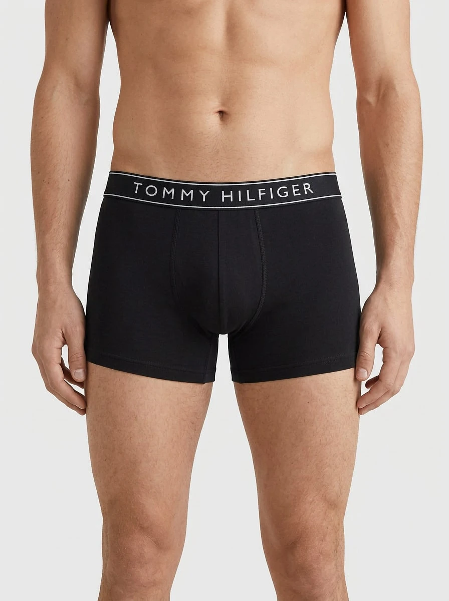 TOMMY HILFIGER UNDERWEAR Men's Stretchy Quick-Dry Breathable Casual Gym Travel UM0UM03520-0WE - BLACK/BLACK/BLACK - View 1