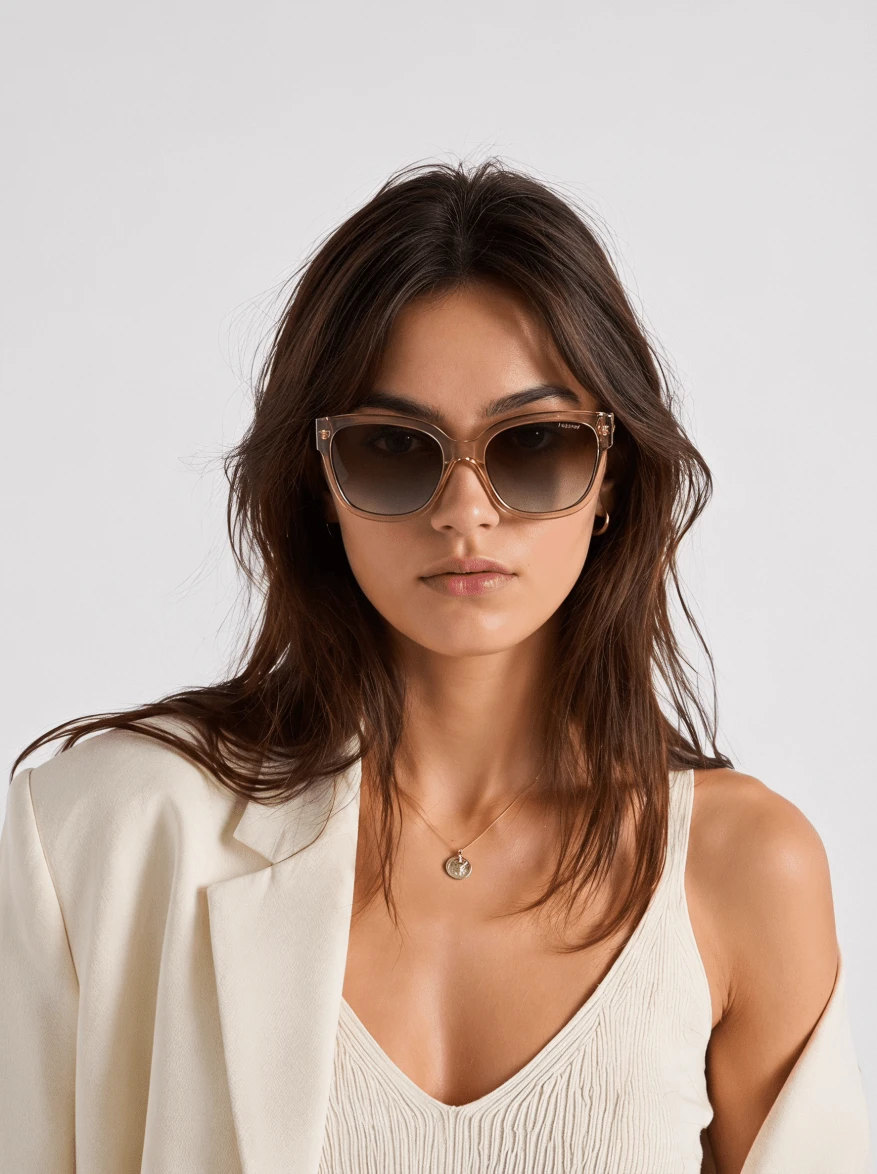 Polaroid Women's Sunglasses Durable Premium Comfortable Daily Vacation Outdoor Beige PLD 6167/S - Màu be - Xem 1