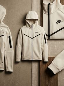 Nike Sports Jackets Warm Adjustable Comfortable Daily Training Travel HV6747-133 - Sail/Black - View 5